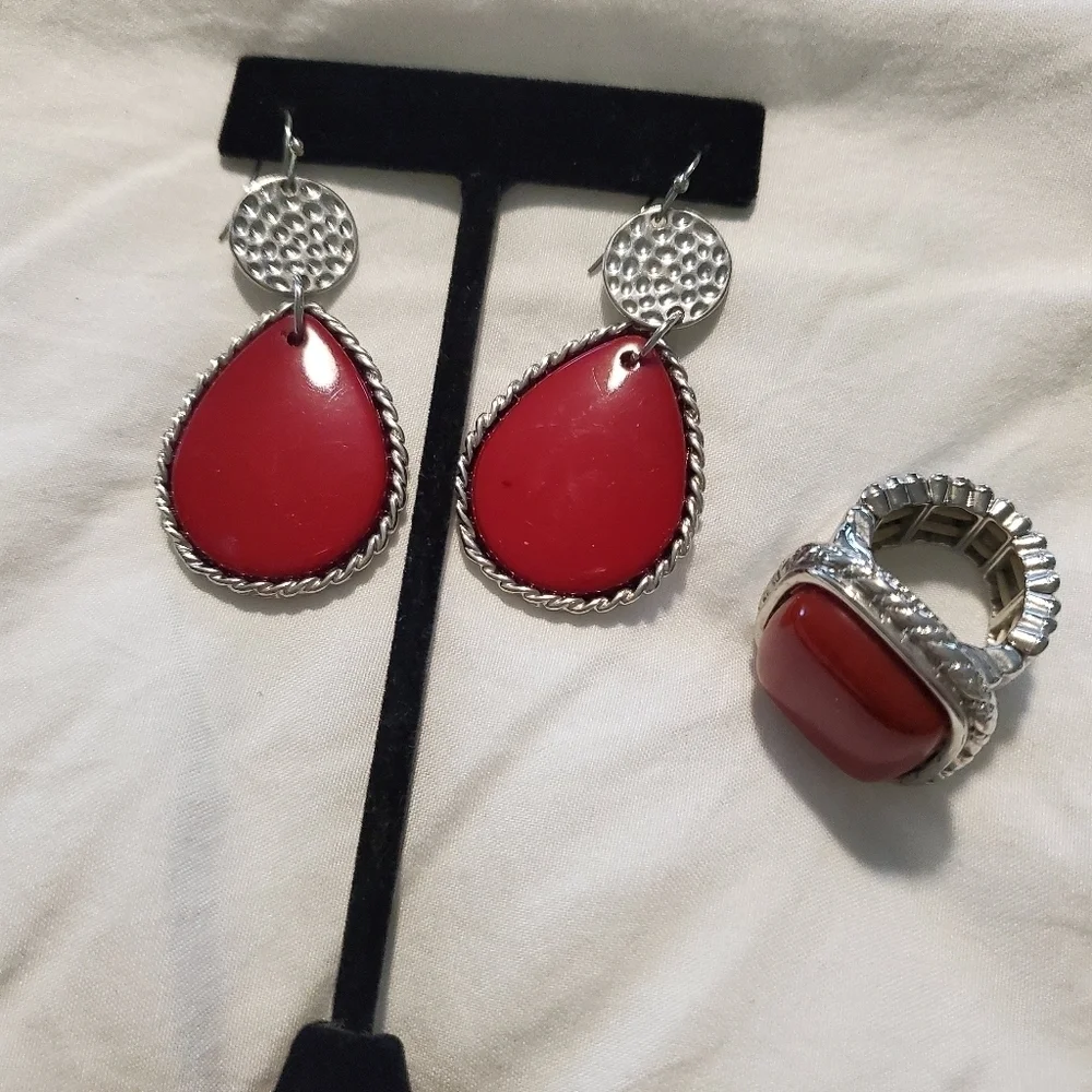 Mixit red silvertone